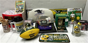 1980s-2000s Green Bay Packers Memorabilia (Lot of 90+)