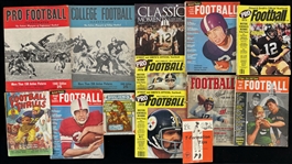 1920s-90s Football Publication Collection - Lot of 20 w/ Illustrated Football Annuals, Street & Smith Yearbooks, and More
