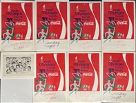 1996 Atlanta Olympic Games Torch Relay 16" x 24" Matted Broadside Collection - Lot of 9