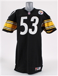 1999 Homer #53 Pittsburgh Steelers Preseason / Training Camp Jersey (MEARS LOA/Steelers COA)