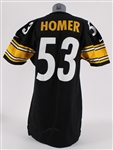 1999 Homer #53 Pittsburgh Steelers Preseason / Training Camp Jersey (MEARS LOA/Steelers COA)