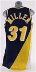 1995-96 Reggie Miller Indiana Pacers Game Worn Road Jersey (MEARS A10)