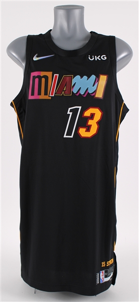 2021-22 Bam Adebayo Miami Heat City Edition Jersey (MEARS A5)
