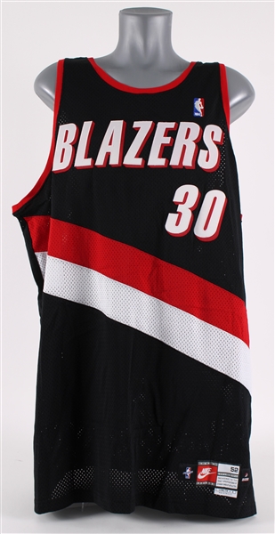 1998-99 Rasheed Wallace Portland Trail Blazers Game Worn Road Jersey (MEARS A5)