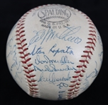 1955 National League All Stars Team Signed ONL Giles Baseball w/ 30 Signatures Including Willie Mays, Hank Aaron, Stan Musial & More (JSA)