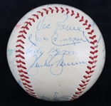 1955 American League All Stars Team Signed ONL Giles Baseball w/ 24 Signatures Including Ted Williams, Mickey Mantle, Yogi Berra & More (JSA)