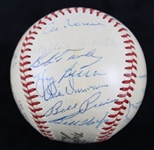 1955 American League All Stars Team Signed ONL Giles Baseball w/ 24 Signatures Including Ted Williams, Mickey Mantle, Yogi Berra & More (JSA)