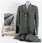 1940s-70s World War II US Army Apparel & Time Life Hardcover Book Collection - Lot of 21