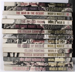 1940's-70's World War II US Army Apparel & Time Life Hardcover Book Collection - Lot of 21