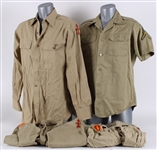 1940's-70's World War II US Army Apparel & Time Life Hardcover Book Collection - Lot of 21