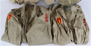1940's-70's World War II US Army Apparel & Time Life Hardcover Book Collection - Lot of 21