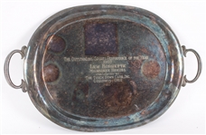 1957 Lew Burdette Milwaukee Braves Outstanding Sports Performance Of The Year 14" x 22" Presentation Tray (MEARS LOA)