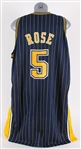2000 Jalen Rose Indiana Pacers NBA Finals Road Jersey (MEARS A5)