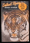 1953 Detroit Tigers Chicago White Sox Multi Signed Briggs Stadium Scorebook w/ 5 Signatures Including Harvey Kuenn, Connie Johnson, Bob Boyd & More (JSA)