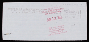 1985 Ray Nitschke Green Bay Packers Signed Personal Check (JSA) *Ray Nitschke Estate*