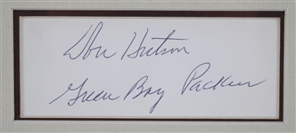 1937 Don Huston Green Bay Packers 18.5 x 22.5 Framed Photo Display w/ Signed Cut (JSA)