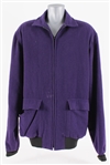 2000s Kareem Abdul Jabbar Personally Worn Purple Fleece Jacket Gifted by Actor Jack Nicholson (MEARS LOA/Kareem Letter) 