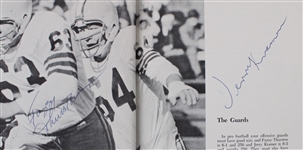 1963 Ray Nitschke Jerry Kramer Fuzzy Thurston Bob Skoronski Green Bay Packers Multi Signed Run To Daylight Hardcover Book (JSA)