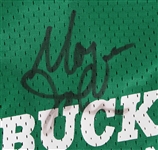 1984 Marques Johnson Milwaukee Bucks Signed Practice Jersey & Short (MEARS LOA/JSA)