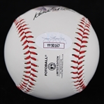 1996 Hank Aaron Milwaukee Braves Signed Back To School Jam FotoBall *JSA*
