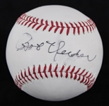 2010s Bob Uecker Milwaukee Brewers Signed OML Manfred Baseball (JSA)