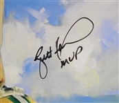 1990s Brett Favre, Gilbert Brown & more Green Bay Packers Signed 24x30 Framed Prints (Lot of 3)(JSA)