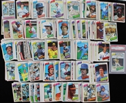 1980 High Grade Topps Hand Collated Baseball Trading Cards Complete Set of 726 w/ #482 Rickey Henderson Rookie Card PSA Slabbed NM 7 (Special Attention Given to Razor Sharp Corners)