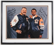 1965-1973 Dick Butkus and Gale Sayers Signed 21x25 Framed Photo (JSA)