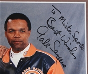 1965-1973 Dick Butkus and Gale Sayers Signed 21x25 Framed Photo (JSA)
