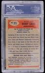 1955 Bobby Layne Detroit Lions #71 Bowman Card (PSA Slabbed NM 7)