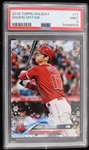 2018 Shohei Ohtani Angels #17 Topps Holiday (PSA Slabbed MINT 9)