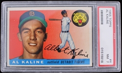 1955 Al Kaline Detroit Tigers #4 Topps Card (PSA Slabbed NM 7)