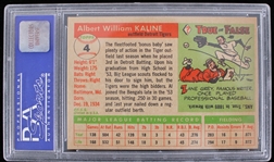 1955 Al Kaline Detroit Tigers #4 Topps Card (PSA Slabbed NM 7)