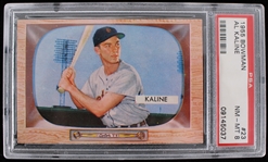 1955 Al Kaline Detroit Tigers #23 Bowman Card (PSA Slabbed NM-MT 8)