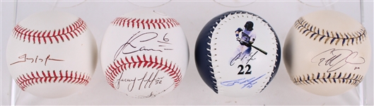 1980's-2010's Milwaukee Brewers Memorabilia Collection - Lot of 14 w/ Tickets, Signed Baseballs & More (JSA)