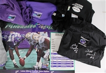 1990s Milwaukee Mustangs Windbreaker, Shorts, 18x24 Poster & more (Lot of 11)