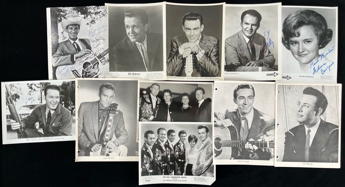 1950s-60s Music Spectacular Souvenir Program, Buck Owens 8x10 Photos & more (Lot of 19)