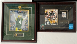 1990s-2022 Green Bay Packers, WI Badgers, Miller Lite 33x38 Framed Photos & More (Lot of 12)