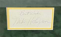 1990's-2010's Green Bay Packers Signed Framed Displays - Lot of 3 w/ Mike Holmgren, Clay Matthews & Mark Chmura