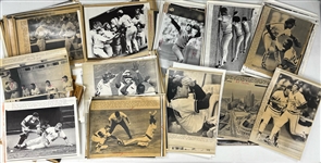 1970s-1990s Baseball, Football, Boxing 8x10 Press Photos (Lot of hundreds)