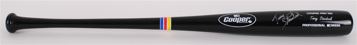 1990's Terry Steinbach Oakland Athletics Signed Cooper Professional Model Bat (MEARS LOA/JSA) **389**