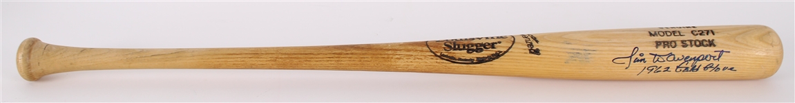1990's Jim Davenport San Francisco Giants Signed Louisville Slugger Bat **SF Jacobson COA / 400**