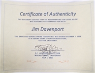 1990's Jim Davenport San Francisco Giants Signed Louisville Slugger Bat **SF Jacobson COA / 400**