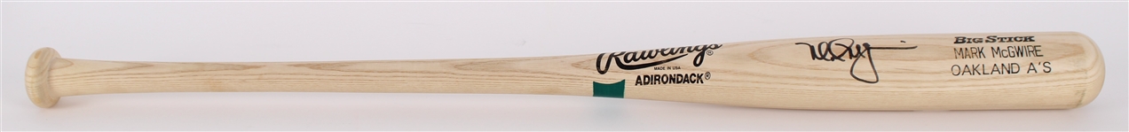 1990-97 Mark McGwire Oakland Athletics Signed Rawlings Adirondack Bat **386**