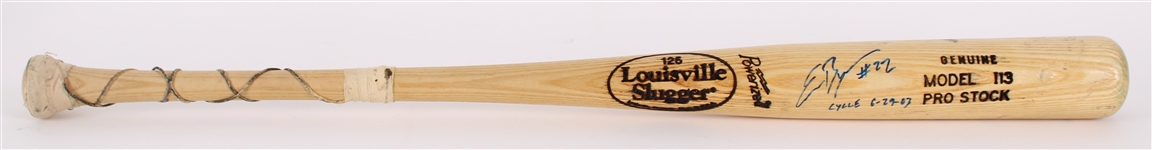 2006 Eric Byrnes Arizona Diamondbacks Signed Louisville Slugger Professional Model Bat **SF Jacobson COA / 400**