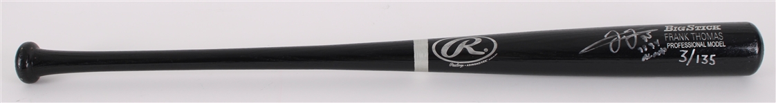 2000's Frank Thomas Chicago White Sox Signed Rawlings Adirondack Bat **Elite COA / 378**