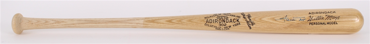 2012 Willie Mays San Francisco Giants Signed Adirondack Bat **Talkin Baseball COA / 373** 