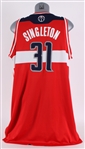 2011-12 Chris Singleton Washington Wizards Game Worn Road Jersey w/ Shorts & Signed Trading Card (MEARS LOA)