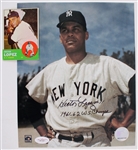 1963 New York Yankees Organizational Road Jersey (MEARS LOA) + Hector Lopez Signed 8 x 10 Photo *JSA*
