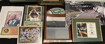 1990s-2000s Green Bay Packers Brett Favre, Bart Starr Over Sized Framed Photos, Prints, Plaques & more (Lot of 65+)